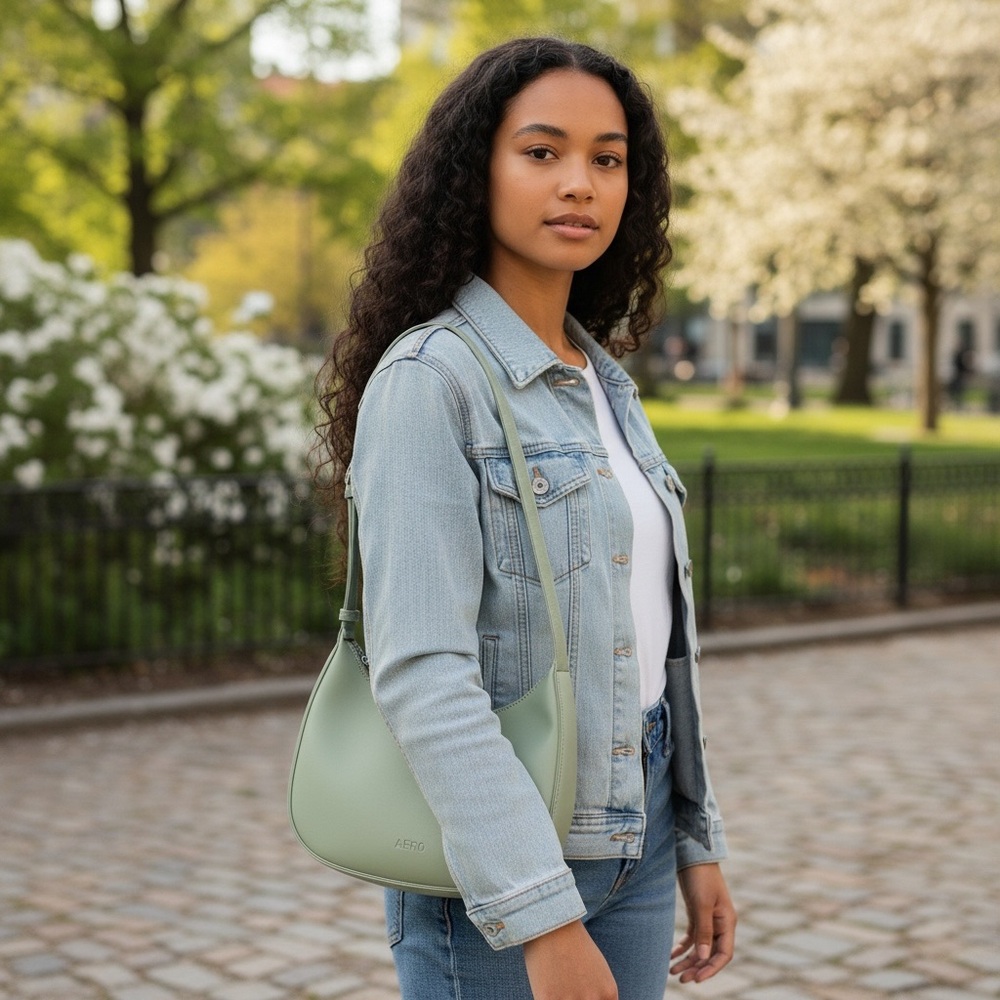 New! Aeropostale New York Crescent Hobo Bag